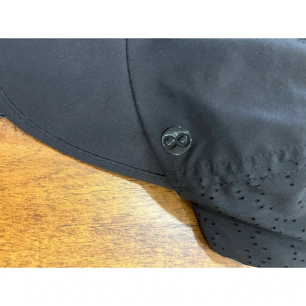 Athleta Baseball Cap Women One Size Black Excellent Perforated Performance Hat‎